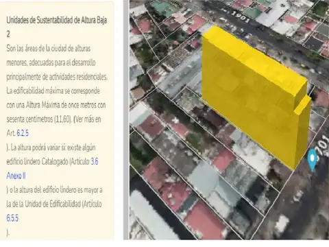 Terreno en Venta 41  mts Fondo