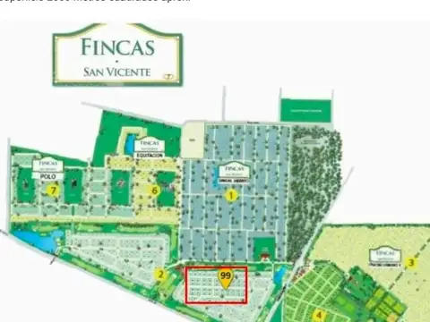 Terreno Lote 2000 m2 en Venta en Chacras Fincas de San Vicente, San Vicente, G.B.A. Zona Sur