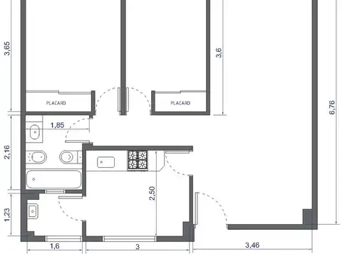 Departamento en Venta de 3 ambientes