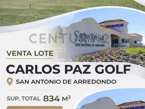 Lote en Carlos Paz Country Club etapa I