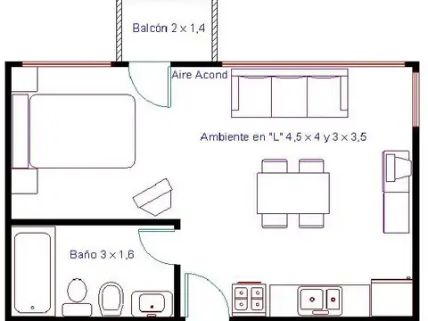 Caracas 4500, Piso 2