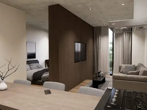 Departamento 2 ambientes con 2 baños