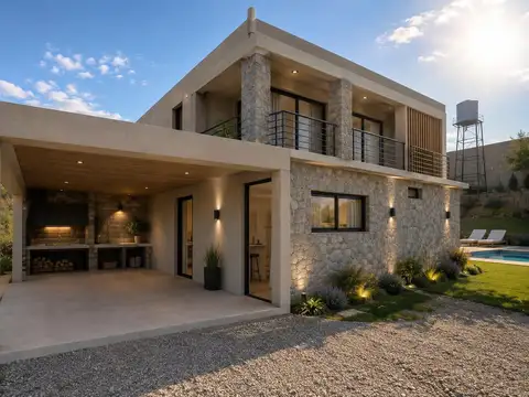 Casa 2 dormitorios, pileta y cochera a estrenar en Estancia Vieja
