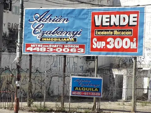 Terreno en Venta en Moron, USD 1.050.000