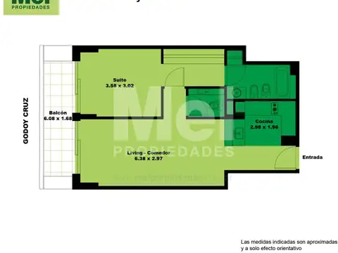 Departamento en Venta de 1 dormitorio