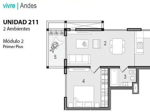 Venta de pozo Depto 2 amb. San Martín de los Andes, Neuquen