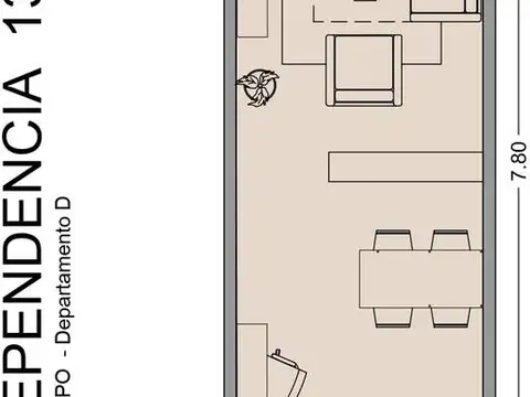 Departamento en Venta de Monoambiente