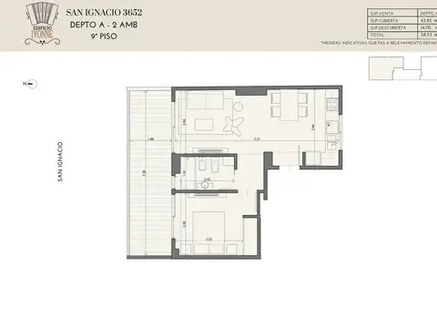 Departamento 3 ambientes en construcción  Boedo