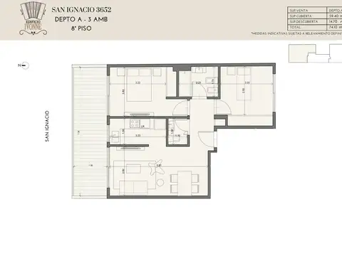 Departamento 3 ambientes en construcción  Boedo