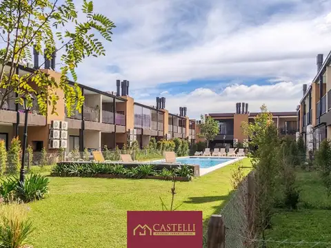 Departamento 2 ambientes Pb con jardín y parrilla, Venta en Pilar Cañada Village III