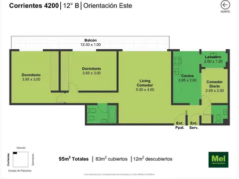 Av Corrientes 4206 , Piso 12