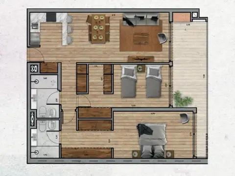 Departamento en Venta en Punta Carretas, USD 299.000