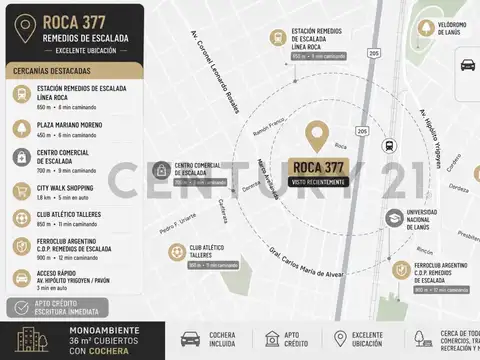 Roca 300, Piso 1