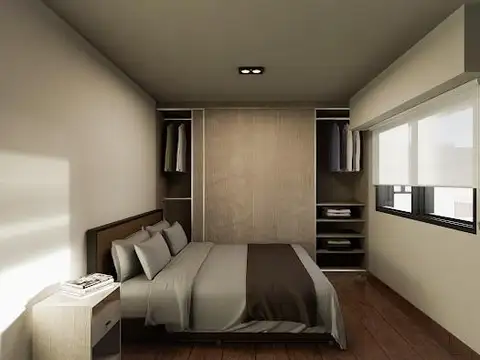 Departamento 2 ambientes con 1 baño