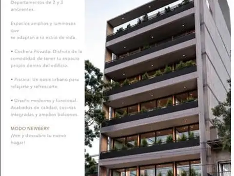 Hermoso y amplio 2 ambientes de 46m2 en construcción- VENTA