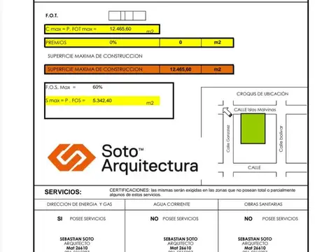 Terreno en Venta en Bahia Blanca, USD 62.000