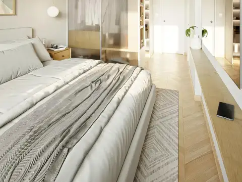 Depto. 2 dormitorios Patio Exclusivo, pileta, parrillero.