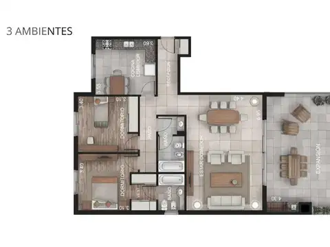 Departamento en Venta al Norte