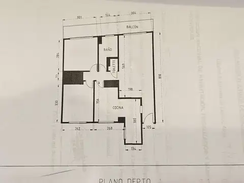 Departamento 3 ambientes con 2 baños