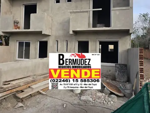 venta duplex 3 ambientes calle 65 entre 7 y 8 mar del tuyu