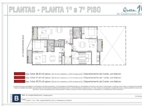 Departamento en Venta en Agronomia, USD 88.600
