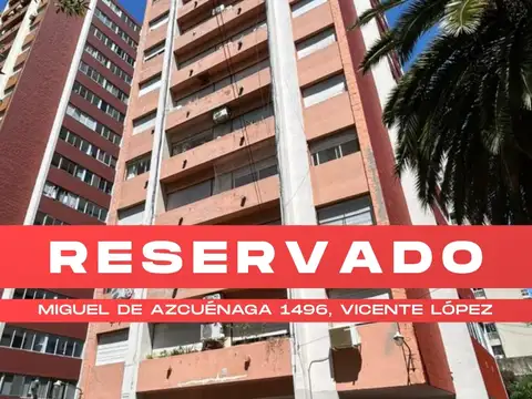 RESERVADO - Departamento 2 ambientes c/lavadero - Azcuénaga 1496, Vicente López.