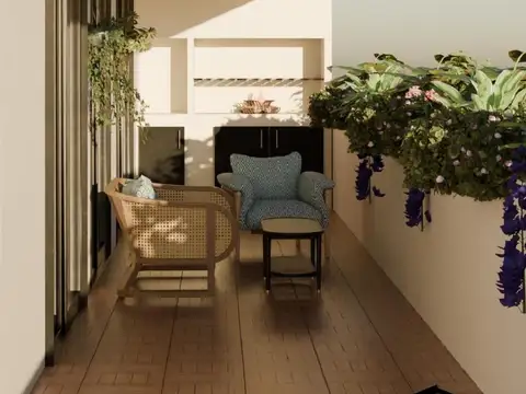Departamento 3 ambientes con 2 baños