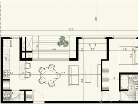 Departamento en Venta de 1 dormitorio
