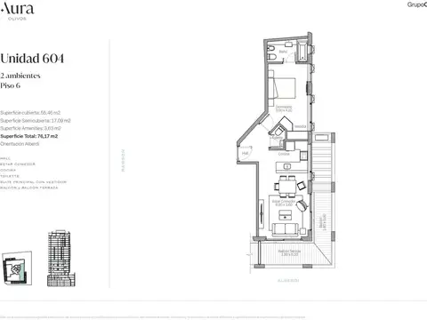Departamento en Venta al Noreste