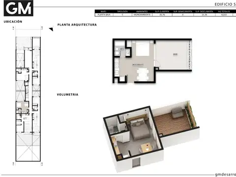 Venta Monoambiente en pozo