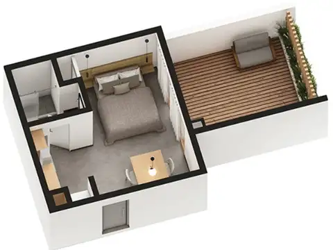 Departamento en Venta de Monoambiente