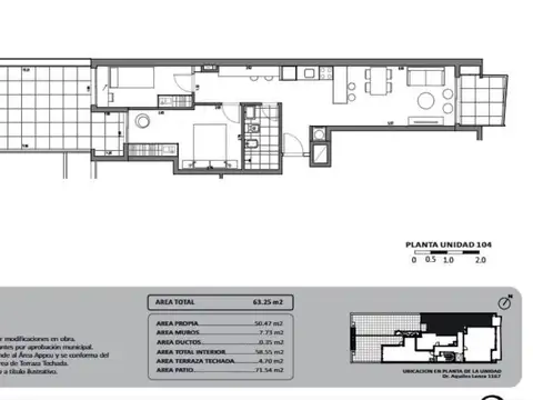 Departamento en Venta de 2 dormitorios
