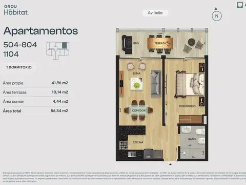 Departamento en Venta al Norte