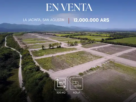 Terreno en venta de 300m2 ubicado en la Jacinta, San Agustin