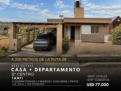 Venta Casa De 2 Dormitorios Con Departamento Independiente En Centro De Tanti