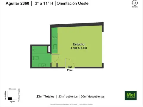 Departamento en Venta de Monoambiente