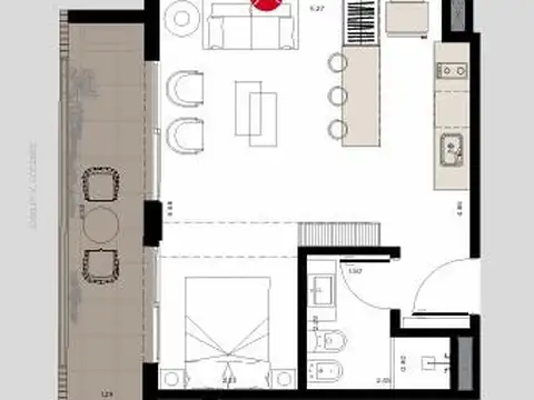 Monoambiente a Estrenar Villa Devoto