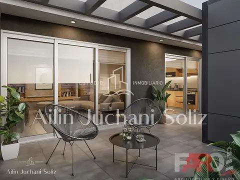 Departamento 2 ambientes con 1 baño