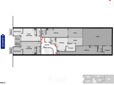 San Martin 1600, Piso 02