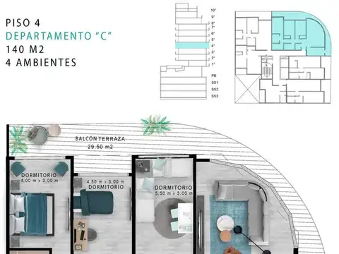 Departamento 4 Ambientes Venta Caballito Full Amenities