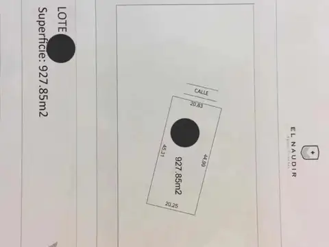 Terreno en Venta 20  mts Frente