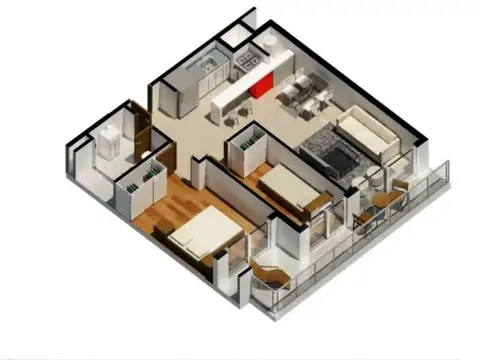 Departamento en Venta de 2 dormitorios