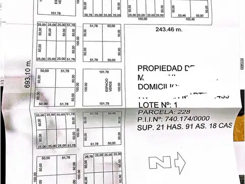 VENTA CAMPO RUTA 2 C/ PROYECTO APROBADO LOTEO INDU