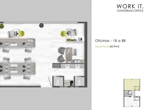 Oficina en Alquiler en Ramos Mejia, USD 1.100