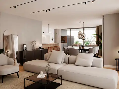 Departamento en pozo de 3 dormitorios en venta en el centro de Rosario