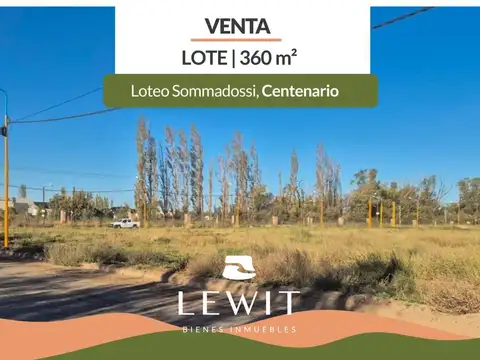 VENTA Loteo Sommadossi Terrenos de 360m2