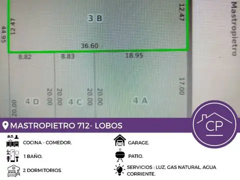 Casa en Venta en Lobos, USD 87.000