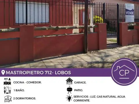 Casa en Venta de 1 dormitorio