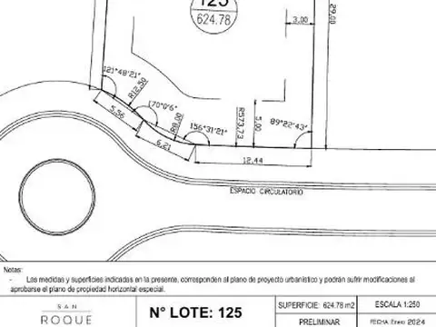 Se vende lote en Barrio San Roque (Canning Village)