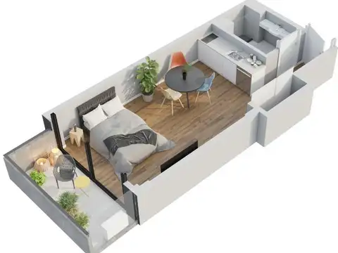 Venta -Departamento Monoambiente con balcón -Belgrano